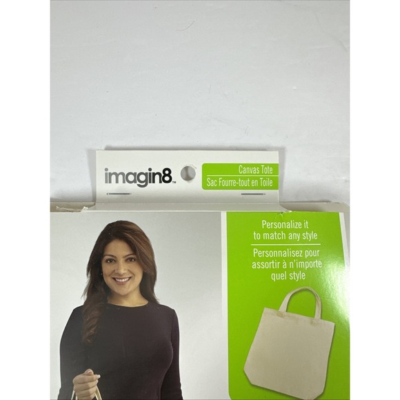 Imagin8 Canvas Tote 13.5x13.5x3.5 New - Picture 3 of 8